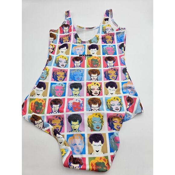 Blackmilk Women's Size M Marilyn Monroe And James Lillis Pop Art Swimsuit - Picture 7 of 8